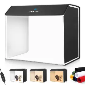 Zkn0310805427275rr Puluz Photography Light Box Tent 3000k-6500k Dimmable 6pcs Color Backdrops I9m3
