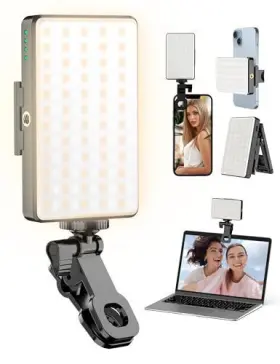 Qirita 658360830449 Selfie Light 120 Led Rechargeable 3000mah Clip Video Fill With