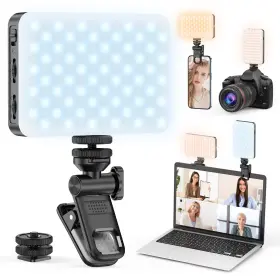 Qirita 658360830500 Selfie Light Portable 120 Led Phone Clip Rechargeable Video Fill Ligh
