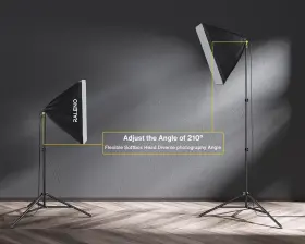 Raleno 810112231410 Photography Lighting Kit 8.5 X 10 Ft Backdrop Stand With Green Screen Softb #3