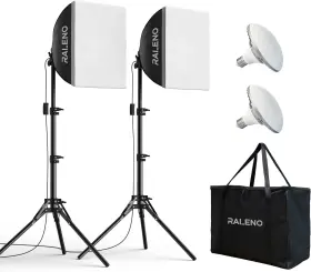 Ps080 Raleno Softbox Lighting Kit 2 X 16ftft Photography Studio Equipments With