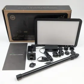 Rz19-04120100-r3u1 Razer Key Light Chroma All-in-one Lighting Kit For Streaming With Rgb Rz19 Black