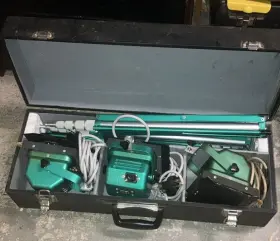 Lqmw-8e Rds 3 Vtg Ryudensha Professional Studio Lighting Spot Lights With Case