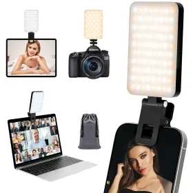 Wld-v2 Realplus Selfie Light For Phone Clip On 2000mah With 80 Leds And 5 Colors Pho