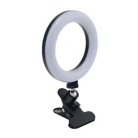 Rslr206p Realspace 6 Inch Ring Light With Clip-on Monitor Mount/tripod 9-5/8 H Black