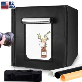 Cpb-ycax08 Reflex Camera Led Light Box Photo Studio Foldable Shooting Tent With 3 Pvc Backdrops