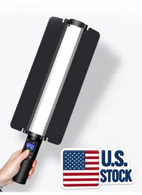 Ls-yb130rgb Reflex Camera Pro Rgb Led Light Stick Handheld Portable Wand With 3000k-6500k Color