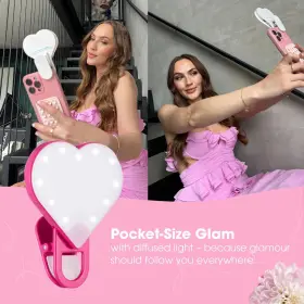 Riki Loves 810020197587 Sweetheart Clip-on Led Makeup Mirror And Selfie Light Rechargeable With #2