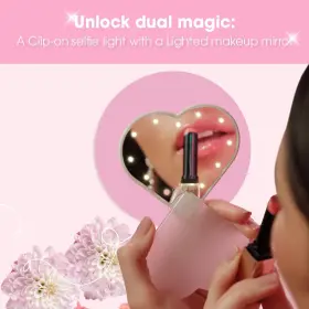 Riki Loves 810020197587 Sweetheart Clip-on Led Makeup Mirror And Selfie Light Rechargeable With #3