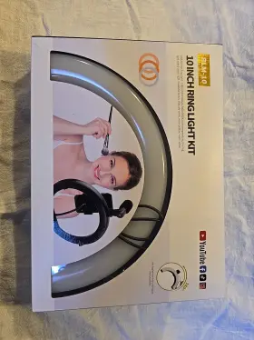Emrl10n Rlm Raleno 10-inch Ring Light Kit With Tripod And Phone Holder New Nib Mint