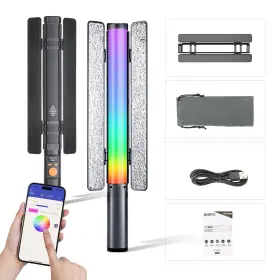 Tw20 Ronkoen Rgb Video Light Wand Handheld Led Photography Stick With Remote Control