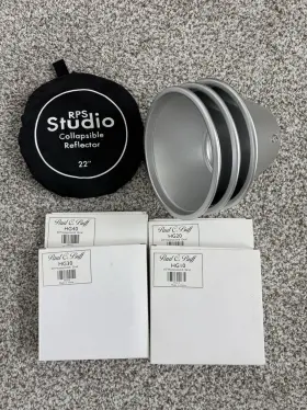 Hg10 Rps Studio Paul C. Buff O-flash Photography Lighting Kit Reflector Honeycomb Grids Umbrellas Beauty Dish