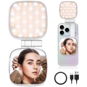 S Smazinstar 607603360205 Magnetic Selfie Light For Magsafe Iphone Phone With Magnet Ring Rechargeable