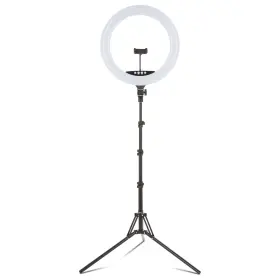 Sakar International Inc 744760002484 Vivitar 18 Inch Led Rgb Ring Light With Tripod Phone Holder Usb Charging Ports