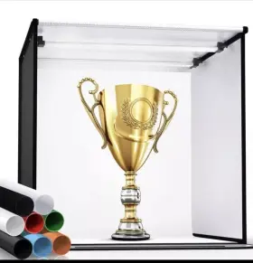 Sat046us Samtian Photo Light Box 8 Pcs Backdrops 24 Inch /60cm Professional Studio ..w