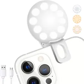 Sansent 313057651676 Mini Ring Light Upgraded Small Clip On Portable Led F