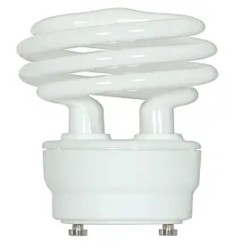 Satco B01dkx38w0 2-pack S8205 18-watt 2700k Gu24 Base Mini Spiral Compact Fluorescent Lamp
