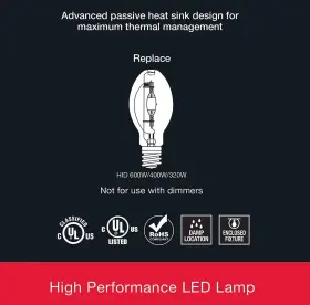 S23145 Satco Hi-pro Wattage And Color Temperature Selectable Led Corncob Lamp #3