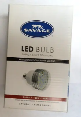 Savage 731409002110 50w Led Daylight Extra Bright Bulb 5500k 120v