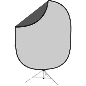 Savage 731409054614 6x7ft Reversible Collapsible Backdrop With 8ft Stand Dark/light Gray