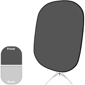 Savage 731409624039 5x6ft Collapsible Disc Reversible Background Kit Dark/light Gray