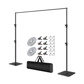 Sdfghj 762736480623 10ftx10ft Pipe And Drape Stand With Adjustable Metal Frame Background