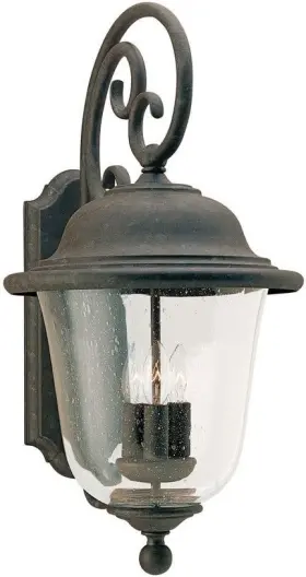 8461en-46 Sea Gull Lighting Three Light Wall Lantern From Trafalgar Bronze
