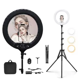 Rl-18bk1 Seeress 18 Inch Led Selfie Ring Light With Tripod Stand Dimmable Makeup