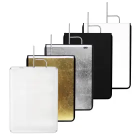 29.5x35.4in Selens 30 Inch X35 Light Reflector Flag With Frame 5-in-1 Cover Cloth And Diffus