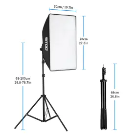 Se-lt-6496 Selens 2pcs Sitoo Softbox Lighting Kit Led Continuous Light Stand Studio Photo Set #3