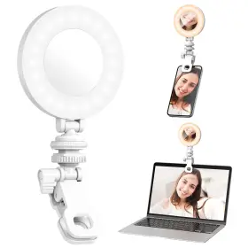 Selfieshow 614162255743 Selfie Light Clip On Ring 48 Led Rechargeable Fill Video A