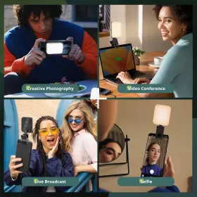 Sensyne 704090732864 Magnetic Selfie Light Led Fill Compatible With Magsafe Iphone Android Ipad #2