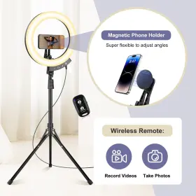 Sensyne 704090988438 12 Inch Ring Light With 62 Tripod Stand Led Selfie Circle St #3