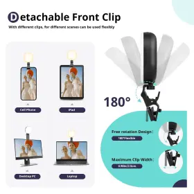 Sensyne 704090988445 Selfie Light 60 Led Video Conference Lighting Adjusted 3 Modes Recha #3