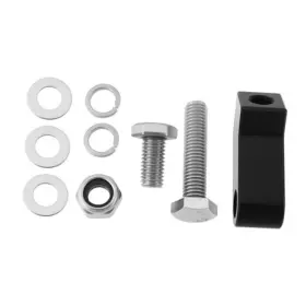 Sg Store 701-b-vr 1 Set Motorcycle Main Light Installation Bracket Lamp Holder Kit For 3/4 Black