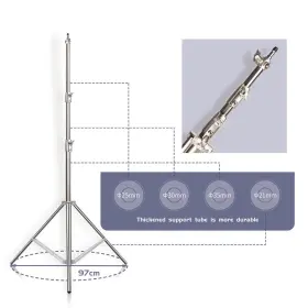 Sh-dj-01-280 Sh 290cm Aluminum Light Stand For Cameras And Ring Lights - Perfect Photography