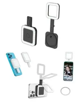 Cl-v18 Shenzhen Kuaimen Photography Equipment Co. Ltd Magnetic Led Selfie Light With 180 Arm Magsafe Rechargable Mount