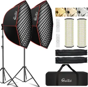 Shirtal 313043729761 Softbox Photography Lighting Kit 37 Inch Octange With Honeycomb