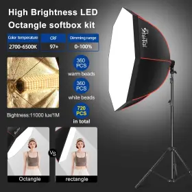 Shirtal 757611670749 Softbox Lighting Kit 37 Inch Octangle Photography With 110w #2