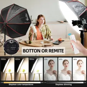 Shirtal 757611670756 Softbox Photography Lighting Kit 37 Inch Octange Wit #3