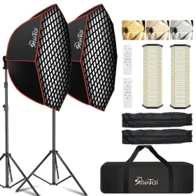 Shirtal 757611670756 Softbox Photography Lighting Kit 37 Inch Octange Wit
