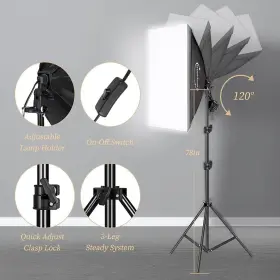 Plk72 Showmaven Photography Lighting Kit Softbox With Photo Backdrop For Produc #2