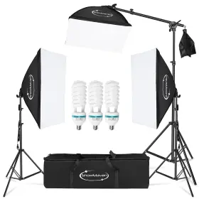 Sb4903 Showmaven Softbox Lighting Kit Photography- Professional Continuous Light System Photo