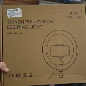 Bodg53mzzd Shsy Lvsezm 12 Inch Rgb Led Ring Light Floor-12 Model With Adjustable Tripod