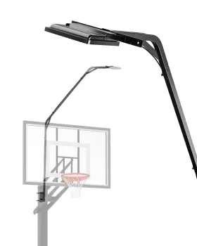 Skywin 060974388219 Metal Stands With Basketball Hoop Light Led 103.9x15x27.5 In Fits Square Po