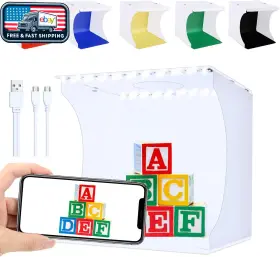 4335034889 Slow Dolphin 2x20 Pcs Led Light Box Studio Kit For Professional Photography