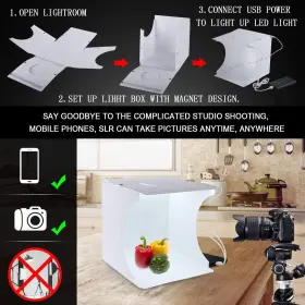 Slow Dolphin 717332386060 Photo Studio Light Box For Jewellery Small Items Folding Photography Portabl #3