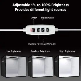 Slow Dolphin 738630653845 Photo Studio Light Box 12 Inch /30cm Portable Folding Ring Photography Shoo #2