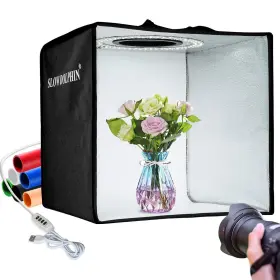 Slow Dolphin 738630653845 Photo Studio Light Box 12 Inch /30cm Portable Folding Ring Photography Shoo