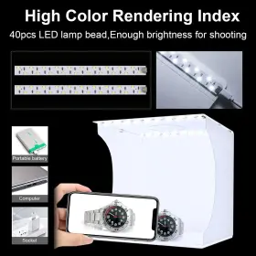 Sd-888 Slow Dolphin Portable Photo Studio Box With 40pcs Smd Led Beads For Jewellery An #2